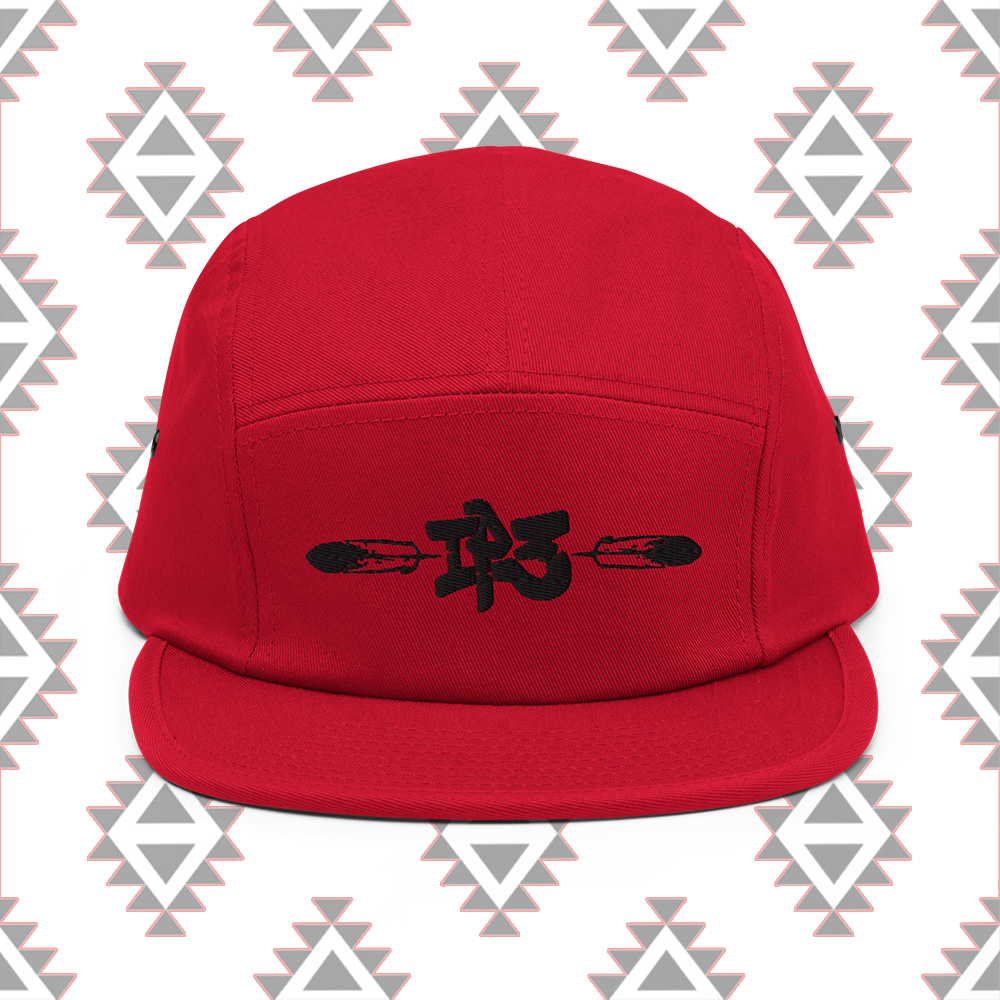 IP3 Classic Red / Khaki Five Panel Cap - Indigenous Peoples Power